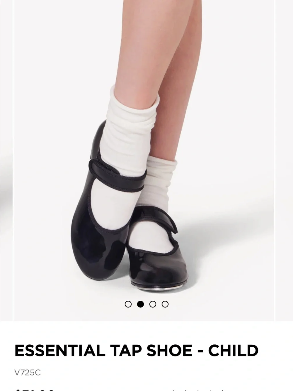 Capezio Black Patent Mary Jane Tap Shoes for Kids
